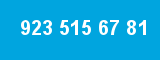 923 515 67 81 923 515 67 81